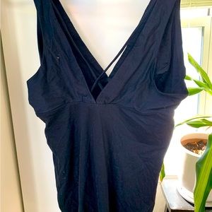 Softest EVER Plunge Cross Back Bodysuit